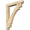 Ekena Millwork Merced Craftsman Rough Sawn Bracket w/ Offset Brace, Douglas Fir, 6"W x 36"D x 44"H BKT0604X36X44MRC04RDF - alternate 1